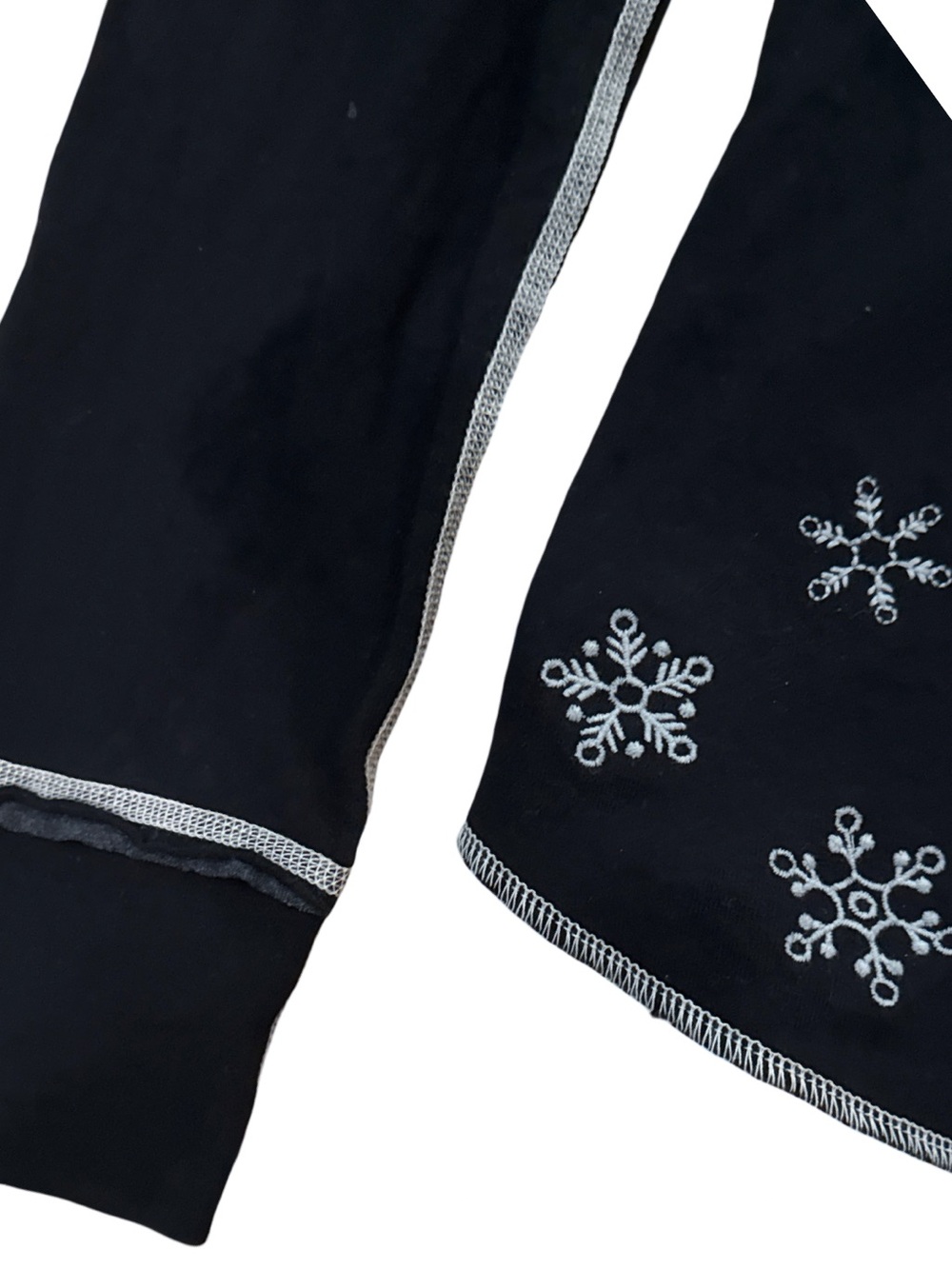 Alp N Rock Womens LARGE Black Embroidered Long Sleeve Henley Ski Stowe Thermal - Picture 7 of 9